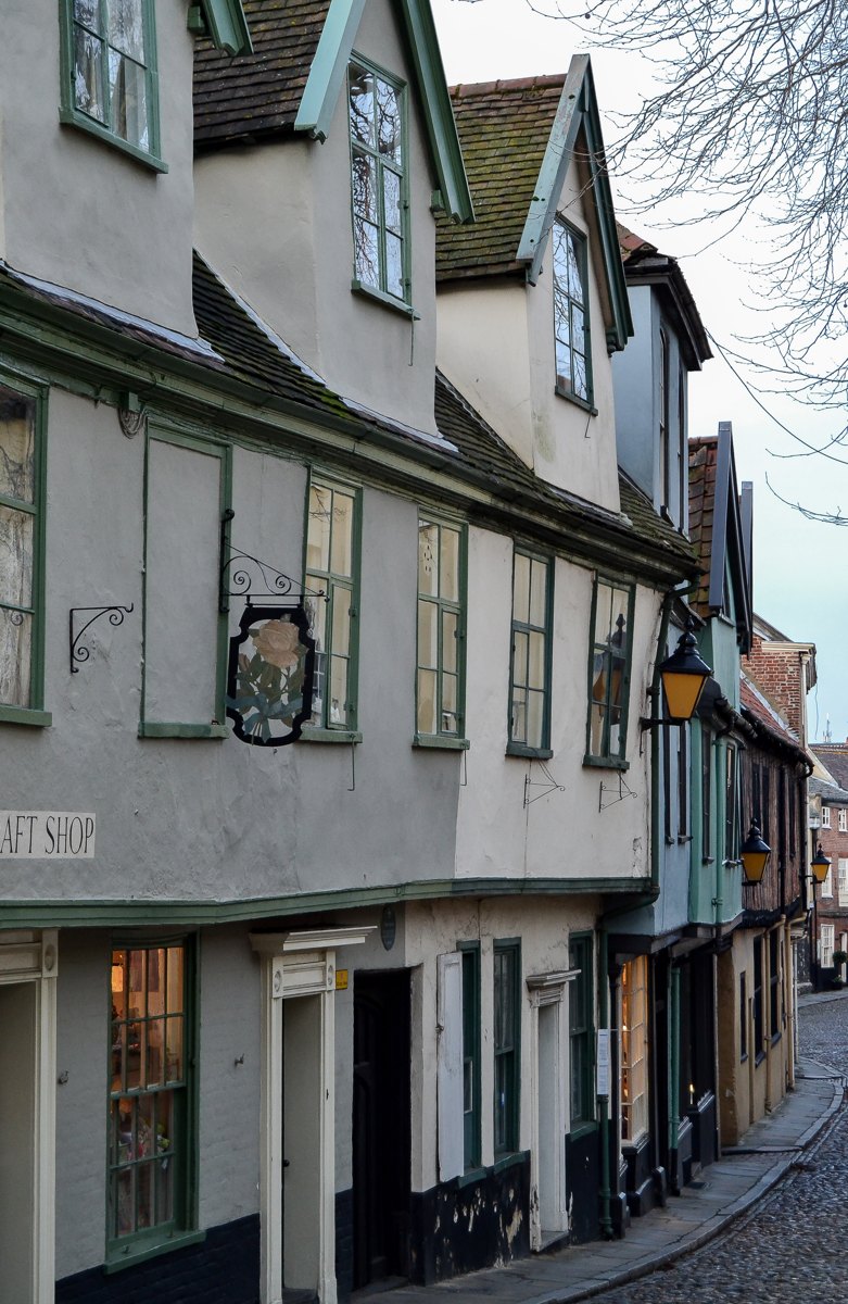 Historic buildings on Elm Hill, Norwich - a city scene, not a rental listing